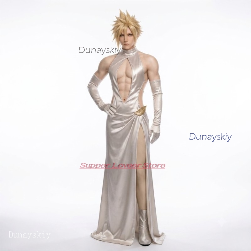 Evening Gown - 애니메이션 코스프레 할로윈 의상 게임 FF7