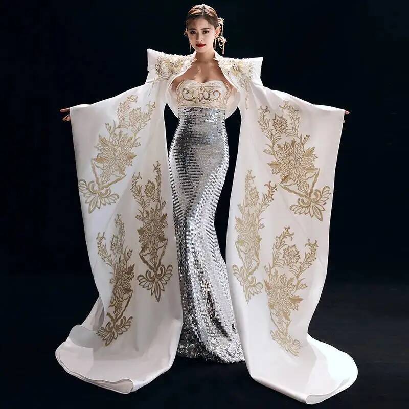 Formal Dress - 우아한 중국풍 스타일의 이브닝 드레스, 여성용