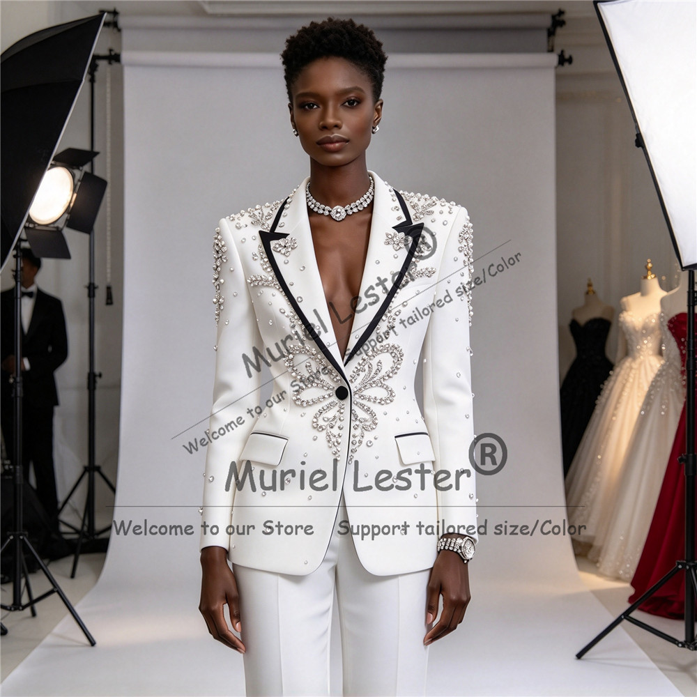 여성용 블레이저와 정장 세트, 고급스러운 비즈 장식,  - Womens Blazer 리뷰 및 가격