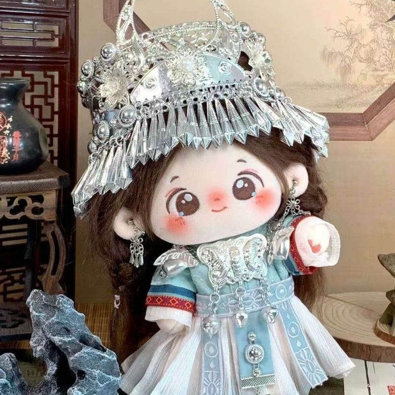 20cm 면인형 - 중국 전통 미아오장 시리즈 아기옷  - Formal Dress 리뷰 및 가격