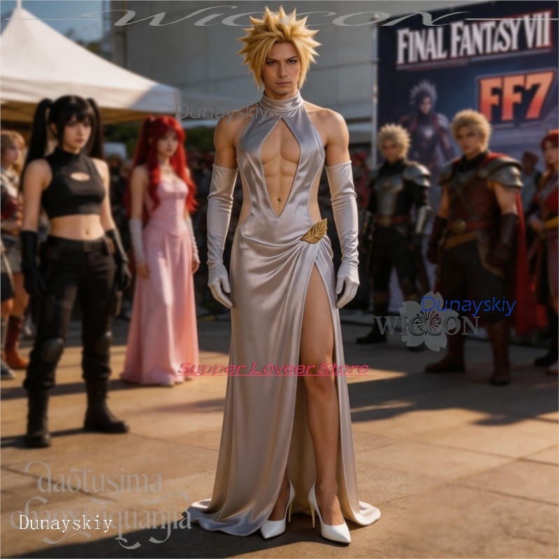 애니메이션 코스프레 할로윈 의상 게임 FF7 코스프레  - Evening Gown 리뷰 및 가격
