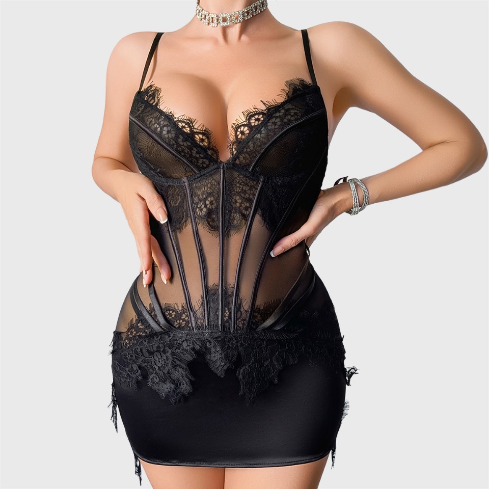 엘로레이스 윌로이 란제리 세트, 매혹적인 속눈썹 레이스 - Lace Dress 리뷰 및 가격